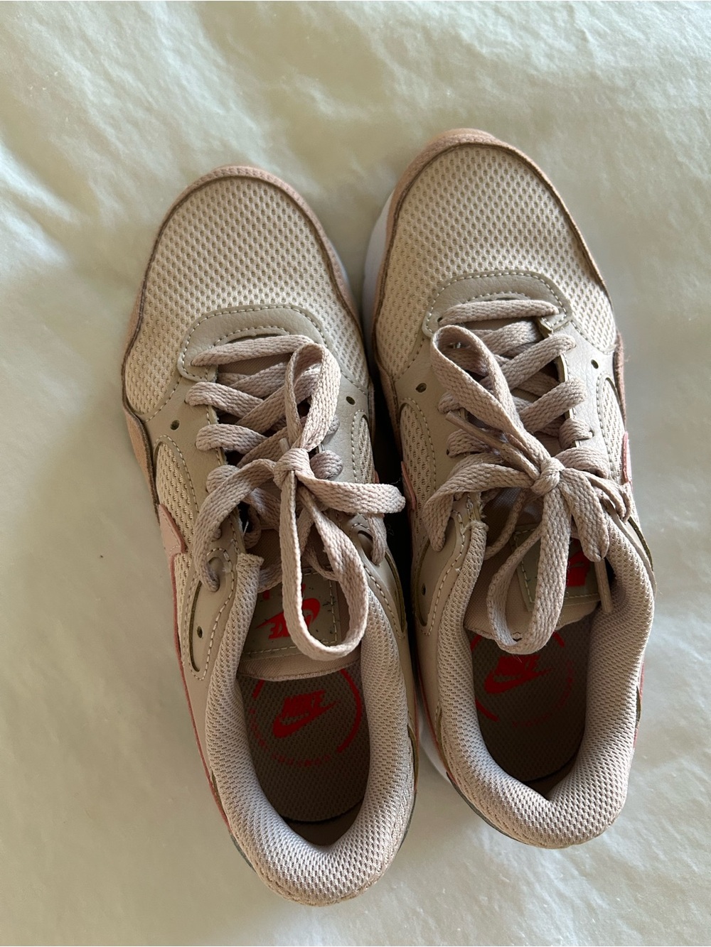 Nike Women’s Air Max Sneaker in blush and pink suede. - Picture 5 of 6